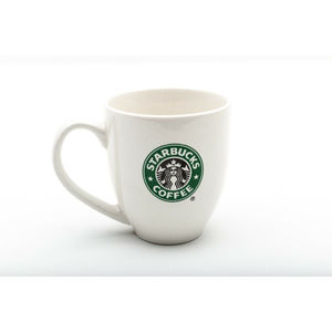 Starbucks 2007 Coffee Mug Green Siren Mermaid Retired Logo 14 oz White Classic